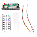 Miniatyrbild 1 av 5: Bluetooth Dekoderkort Stöd USB-Lagringskort FM-Växling MP3 WMA Dekodningsmodul med LED-Display