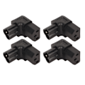 Miniatyrbild 3 av 5: 4 ST IEC320 C6 till IEC320 C13 Strömadapter Plug and Play C6 till C13 Rätvinklig 90 Graders Strömadapter för UPS PDU Server