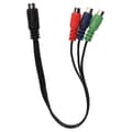 MINI DIN 9-stift till 3 RCA-kabel MINI DIN 9-stift hane till 3 RCA hona RGB-videoadapterkabel 30 cm
