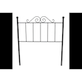 Miniatyrbillede 1 af 2: Palace Forge sengegavl til 135 senge Sort 143x125x4. Matris Svart