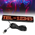 Miniatyrbilde 1 av 8: LED-matrispanel 12x72 punkter Bluetooth APP-kontroll Programmerbar rullende LED-skilt for butikk bil bar hotell