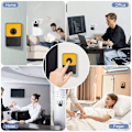 Miniatyrbild 5 av 6: D30 Wireless Voice Intercom Dörrklocka Volym Justerbar Tvåvägs Talk Yellow Gul