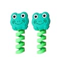 2 st Spiral Usb Laddare Data Kabelskydd Laddningstråd Prote Frog