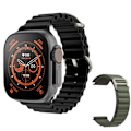 Miniatyrbilde 1 av 6: Ny Smart Watch Ultra 8 NFC GPS Track 49mm Herre Dame Smartklokke Series 8 Termometer BluetoothCall Vanntett Sport For App BlackHY Green GS