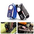 Miniatyrbild 2 av 4: Bicycle Anti Theft Motorcycle Three Digit Password Combination Safety Cable Wire Rope Helmet Lock 60 * 22mm Safety Rope Lock