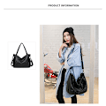 Miniatyrbilde 5 av 5: 1 stk dame myk PU skinnveske håndvesker dame crossbody vesker for kvinner skuldervesker