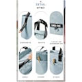 Miniatyrbillede 2 af 4: Bento vandtæt frokosttaske/køletaske er let at bære, egnet til skole, kontor, rejser, picnic, blå lille blå blue blue S,23*14*22cm
