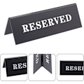 Miniatyrbilde 3 av 7: 10 stk 45x150x50mm Svart Akryl Reservert Bordsskilt Gjestebokning Bordplass Skilt Restaurant Bedrift Kontor Møte Fest