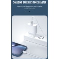 Miniatyrbild 3 av 3: 20W 2M iPhone kabel för iPhone 11/12/13/ 14 USB-C till Lightning Vit