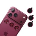 [3-Pack] iPhone 18 Pro – Kameralinsskydd Härdat Glas 9H – Dark Cherry multifärg