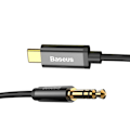 Pikkukuva 2 / 4: USB-C till 3,5 mm AUX-ljudkabel Universal Baseus Yiven M01 -1.2m Black