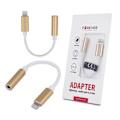 Pikkukuva 1 / 2: Lightning to 3,5 mm Aux Audio Jack Adapter, iPhone - kulta Gold