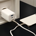 Miniatyrbillede 4 af 5: 65W Snabbladdare PD Dual USB-C, USB för iPhone, Samsung, iPad White