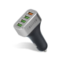 Miniatyrbild 3 av 3: Billaddare Universal QC 30W Forever 4xUSB-Portar iPhone/Android Svart