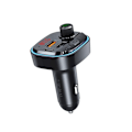 Pikkukuva 2 / 3: Bluetooth FM-sändare + USB-C / USB-A Billaddare 3.1A - Svart Black