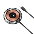 Miniatyrbillede 1 af 4: Magnetisk 15W MagSafe-kompatibel Trådløs oplader Hurtig opladning Brown