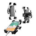 Pikkukuva 1 / 3: Universal 360-Rotate polkupyörän/moottoripyörän mobiiliteline 4,7 - 7,0" Black