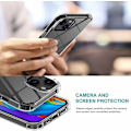 Miniatyrbillede 3 af 5: iPhone 13 - Bumper Extra Stöttåligt Slim Mjuk Skal Transparent