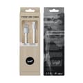 Beeyo USB-C 2Amp Twine Laddningskabel - Vit Vit