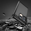 Miniatyrbillede 4 af 6: OnePlus 10 Pro - Fleksibelt Carbon Soft TPU Cover - Sort Black