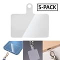 5-Pack Universal Strap insert / bandinsats för mobilskal, nackremsinsats Transparent