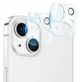 2-Pack iPhone 14 Plus - Premium 3D Kamera Härdat Glas Transparent