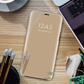Miniatyrbild 4 av 4: Xiaomi Mi 10T Lite 5G - Smart Clear View Fodral - Guld Guld