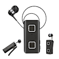 Miniatyrbild 1 av 6: XO LAVALIER Smart Business Bluetooth-hörlurar. Svart