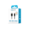 Miniatyrbillede 2 af 2: 2-PACK Hurtigopladning 1M USB-C 3Amp kabeloplader / Dataoverførsel Black