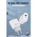 Pikkukuva 2 / 6: Snabbladdare Dual Port USB-C för iPhone 11/12/13/14 med Kabel White