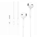 In-Ear Trådbundna Hörlurar med mikrofon 3,5mm iPhone, Samsung Vit