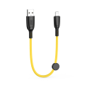 Miniatyrbillede 1 af 3: iPhone 25cm Hurtig opladning Lightning kabel til iPhone / iPad Yellow