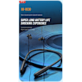 Miniatyrbild 2 av 7: Bluetooth 50 timmar musik/samtal Handsfree Magnetic Neckband Svart