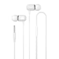 In-Ear Trådbundna Hörlurar med mikrofon 3,5mm iPhone, Samsung Vit