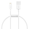 Miniatyrbillede 1 af 3: 0,25m Superior Lightning kabel til iPhone / iPad - 2,4A White