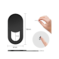 Miniatyrbillede 4 af 4: 2-Pack Webbkamera Skydd Cover Slider för Laptop/Mac/Smartphone Black