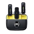 Miniatyrbillede 1 af 5: 2i1 trådlös Minimikrofon Lighting + USB-C-kontakt, brusreducering WIWU-WM003 Black