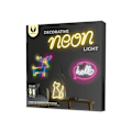 Pikkukuva 7 / 7: Neon LED Hello Batteri + USB Forever Light Rosa/vit Multicolor