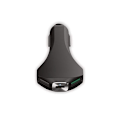 Miniatyrbild 1 av 3: USB-C, Dual USB OC-3.0 Billaddare FOREVER iPhone/Android Svart
