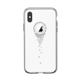 Pikkukuva 2 / 4: iPhone XR - DEVIA Angel Tears Series TPU Skal - Vit Transparent