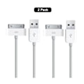 Miniatyrbillede 1 af 2: 2-Pack iPhone 4s Ladekabel iPad 1,2,3 /iPod/iPhone 3 ,4 ,4 White