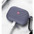 Miniatyrbillede 4 af 5: DEVIA Silikone Opladningsetui til AirPod Pro med krog - blå Blue