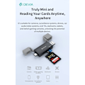 Pikkukuva 7 / 10: Devia Smart Series USB+Type-C 2.0 till SD/TF 2-i-1 Kortläsare card reader Black