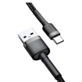 Miniatyrbild 2 av 5: Baseus USB-C Snabbladdning Laddningskabel Samsung / Android -2m Svart