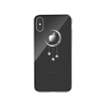 Miniatyrbild 1 av 3: iPhone XS Max - DEVIA Meteor Crystal Case-TransparentSilver Transparent