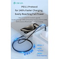 Miniatyrbild 3 av 9: 240W Devia Extreme Snabbladdning USB-C till USB-C-kabel – 2m Svart