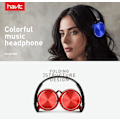 Pikkukuva 2 / 4: HAVIT Stereo sound Langalliset kuulokkeet mikrofonilla - Sininen Blue