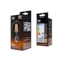 Miniatyrbillede 2 af 2: Forever LED lampe Filament E27 ST64 4W 230V 2000K 400lm COG Transparent