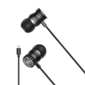 Pikkukuva 1 / 3: USB-C In-Ear Hörlurar med Mikrofon iPhone 15,16 /Samsung /Android - Svart Black