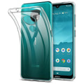 Pikkukuva 1 / 2: Nokia 7.2 / Nokia 6.2 - Transparent Slim Skal + Härdat Glas Transparent